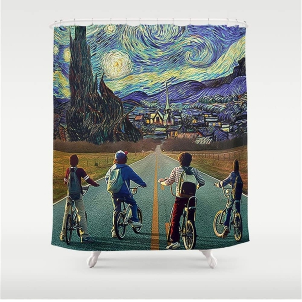 Stranger Things shower Curtain